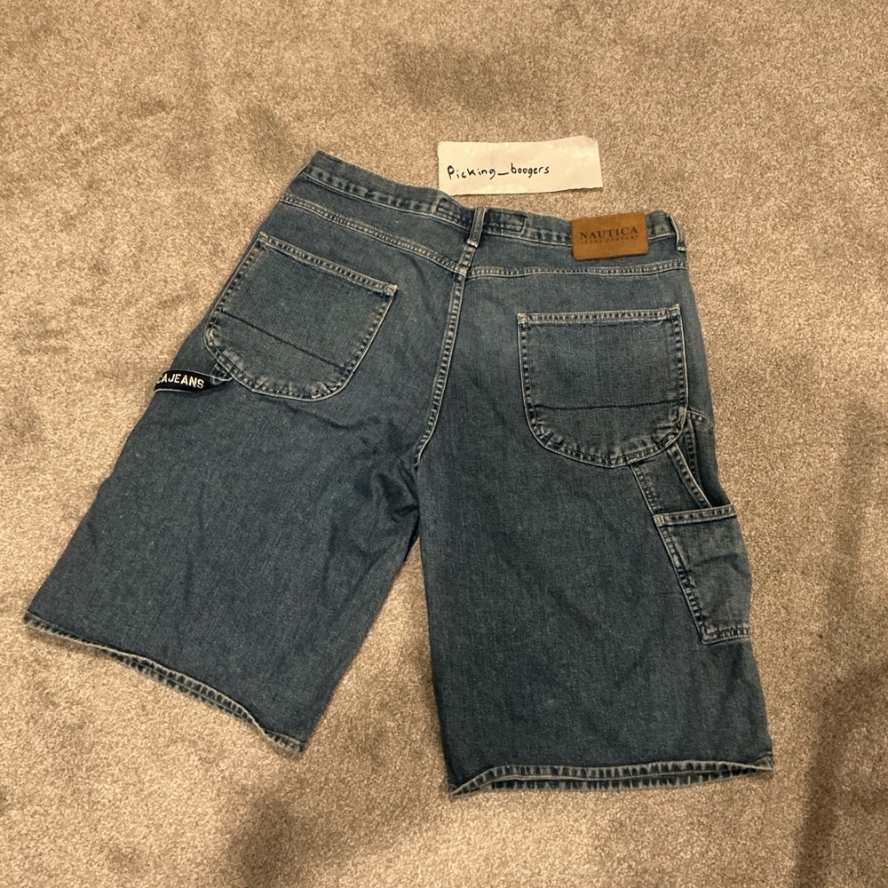 Nautica carpenter‎ denim Shorts jeans, featuring utility pockets Size 36 - Picture 7 of 7